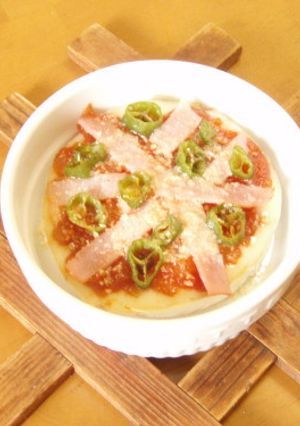 Wチーズのピザ風ココットカマン-レシピのメイン写真