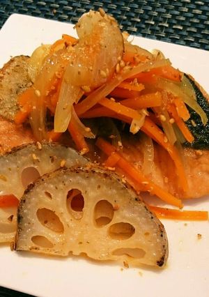 南蛮漬け〜秋鮭の焼き南蛮〜-レシピのメイン写真