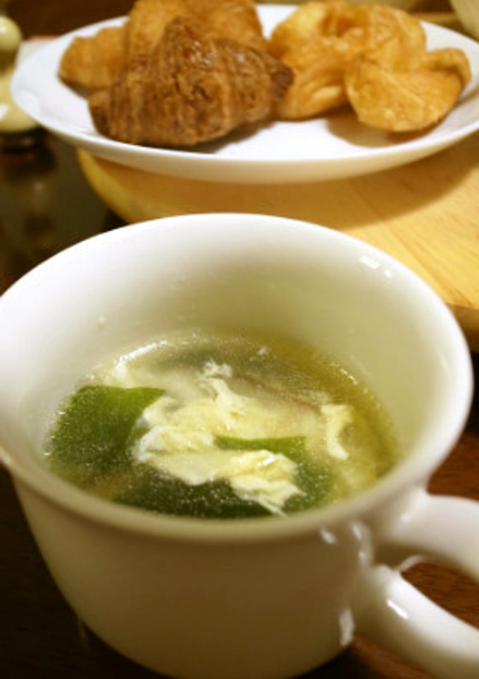 簡単！大分産椎茸とワカメの溶き卵スープ-レシピのメイン写真