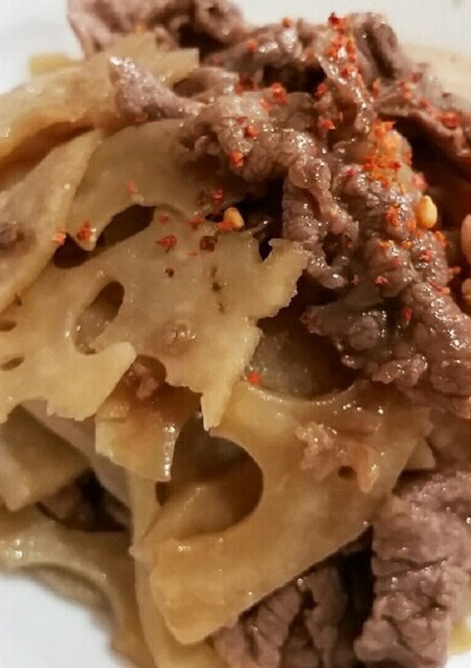簡単❤牛肉とれんこんのきんぴら風炒め煮♪-レシピのメイン写真