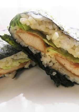 照り焼きチキンおにぎらず-レシピのメイン写真