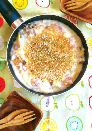 白菜とベーコンのワンポットグラタン。-レシピのメイン写真