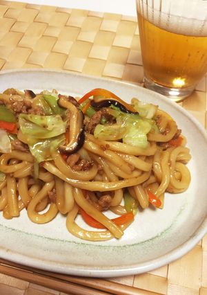 パパッと簡単！焼うどん-レシピのメイン写真