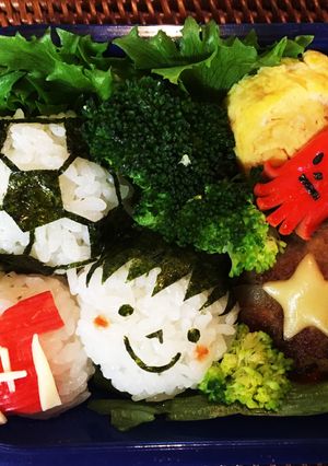キャラ弁 サッカーボール 男の子-レシピのメイン写真