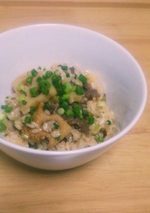 牛肉とれんこんの生姜混ぜごはん♡-レシピのメイン写真