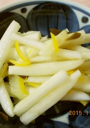 大根の皮の甘酸っぱい♡常備菜-レシピのメイン写真