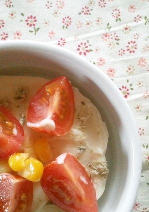 とろろ昆布とトマトのココットカマン-レシピのメイン写真