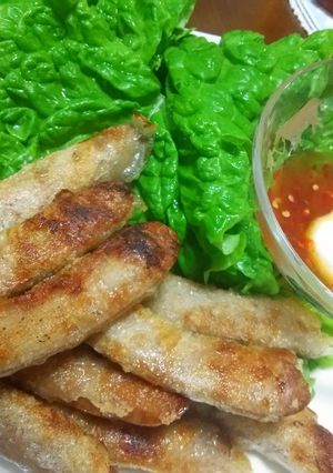 ウインナーの生春巻焼き-レシピのメイン写真