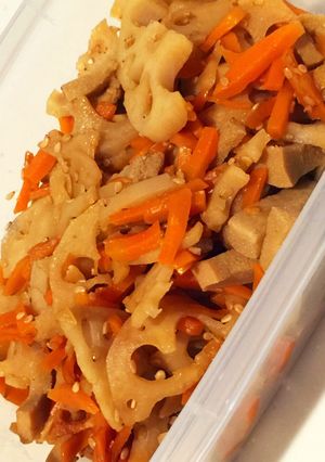 きんぴらレンコン♩高野豆腐入り-レシピのメイン写真