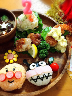 アンパンマンの誕生日プレート-レシピのメイン写真