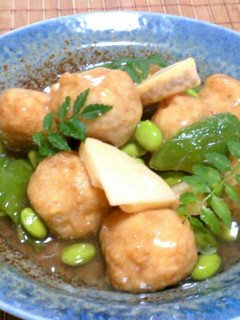 ヘルシー鶏団子の甘酢あんかけ♪-レシピのメイン写真