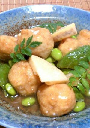 ヘルシー鶏団子の甘酢あんかけ♪-レシピのメイン写真