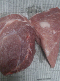 モモ肉ブロックで、塩漬け肉☆-レシピのメイン写真