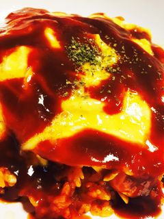 とろとろオムライス〜赤ワインソース〜-レシピのメイン写真
