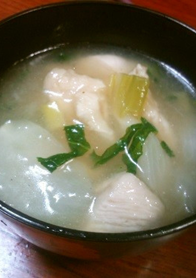 つるっと食感～かぶと鶏むね肉のスープ～-レシピのメイン写真