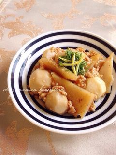 ほっこり里芋のそぼろ煮♪-レシピのメイン写真