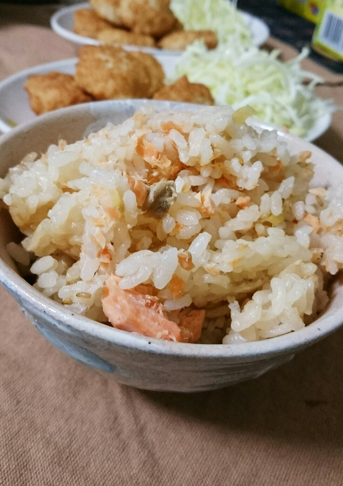 鮭と生姜の炊き込みご飯-レシピのメイン写真