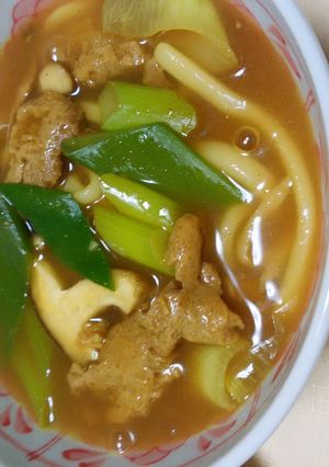 大豆のお肉でカレーうどん-レシピのメイン写真