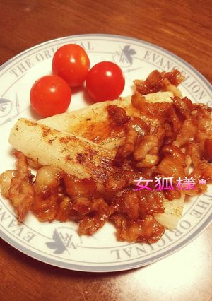 甘辛カリカリ豚バラの長芋ステーキ♡-レシピのメイン写真