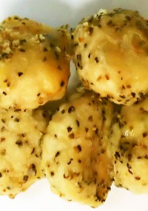 お弁当に！鶏ひき肉のチーズ黒コショウ焼き-レシピのメイン写真
