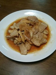 エリンギ&豚のしょうが焼き-レシピのメイン写真