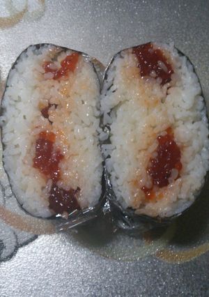 旦那のランチ☆筋子の醤油漬けおにぎらず☆-レシピのメイン写真