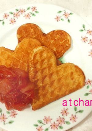 めちゃ簡単！りんごのホットケーキ-レシピのメイン写真
