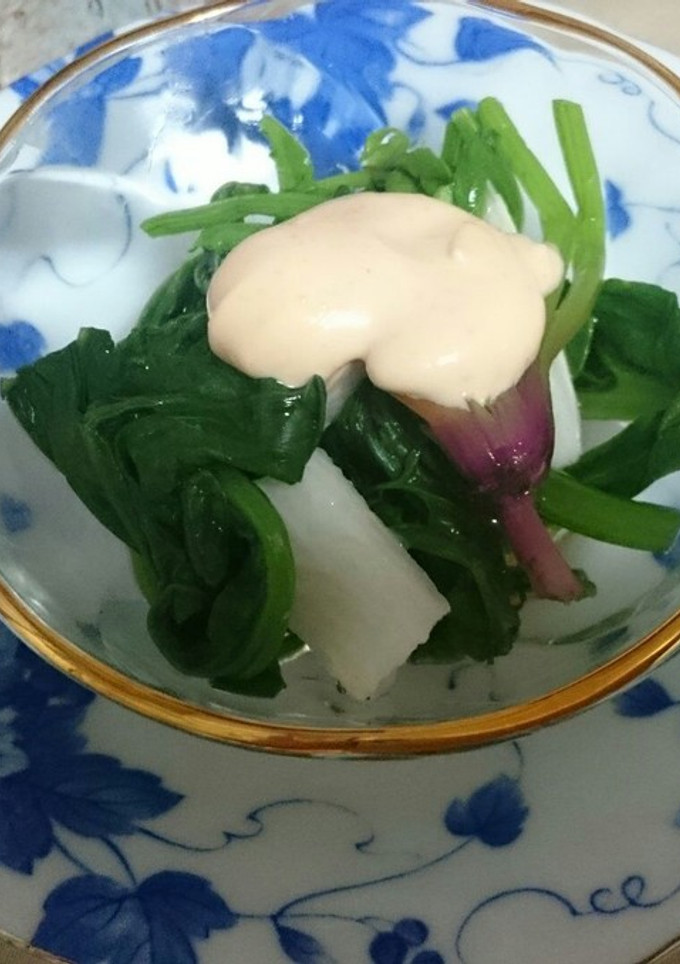 ほうれん草と長芋の洋風和え物-レシピのメイン写真