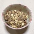 時短節約簡単とろり豆腐ミンチ丼☆お子様も