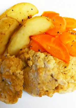 お弁当に！鶏ひき肉のソース焼き-レシピのメイン写真