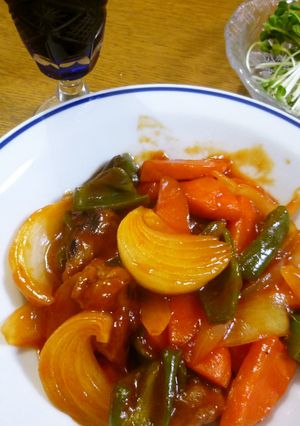 ダイズラボで作った酢豚-レシピのメイン写真