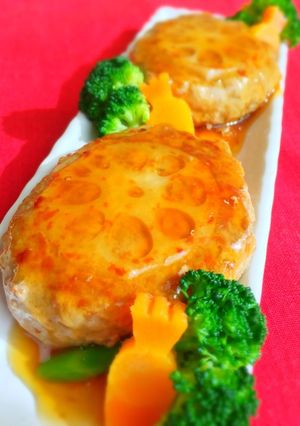 モチッふわぁ〜♪レンコンバーグ‼︎-レシピのメイン写真