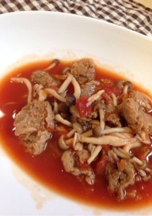 大豆のお肉のトマト煮-レシピのメイン写真