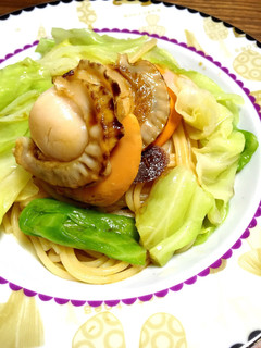 帆立とキャベツの和風パスタ-レシピのメイン写真