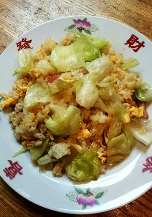 ベーコン・エッグ・レタス・炒飯-レシピのメイン写真