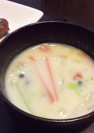 白菜の豆乳お味噌汁-レシピのメイン写真