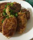 きんぴらごぼう入り鶏つくねの照り焼き♪