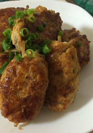 きんぴらごぼう入り鶏つくねの照り焼き♪-レシピのメイン写真