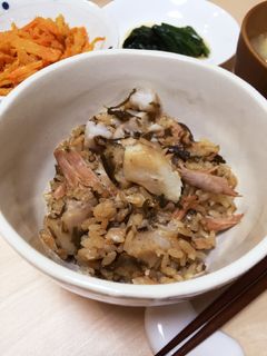 里芋と塩昆布の炊き込みご飯-レシピのメイン写真