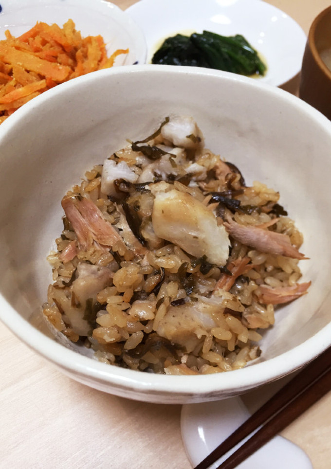 里芋と塩昆布の炊き込みご飯-レシピのメイン写真