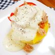 パンケーキ*ツナチーズソース
