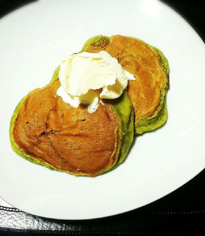 【豆腐】ふんわり抹茶パンケーキ【HM】-レシピのメイン写真