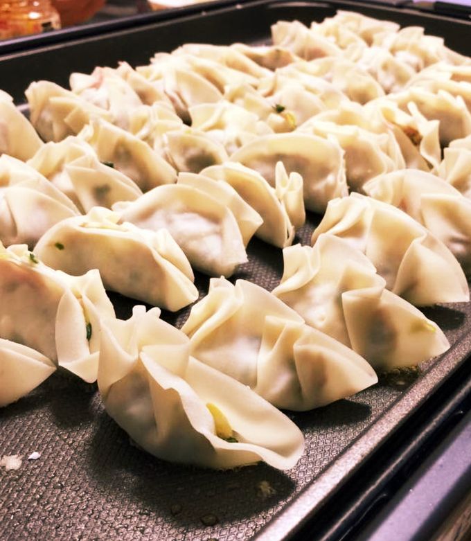 手作り焼き餃子！期間限定お得！約30g✖︎100個 一気に100個。野菜たっぷり焼き餃子 by こなつちゃこ 【クックパッド