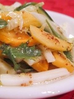 柿と白菜のサラダ-レシピのメイン写真