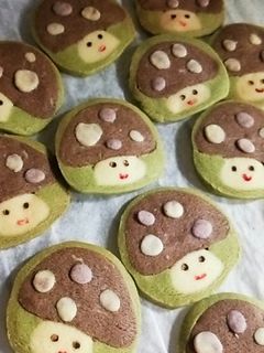 アイスボックスクッキー♪きのこちゃん-レシピのメイン写真