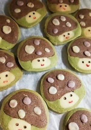 アイスボックスクッキー♪きのこちゃん-レシピのメイン写真