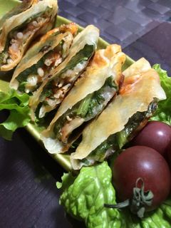 キムチチーズ焼き春巻き-レシピのメイン写真