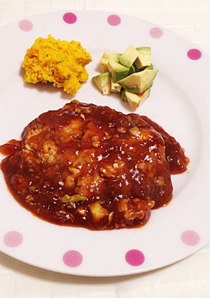 煮込みアボカドハンバーグ-レシピのメイン写真