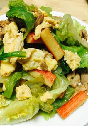 レタスの大量消費に！豚肉とオイスター炒め-レシピのメイン写真