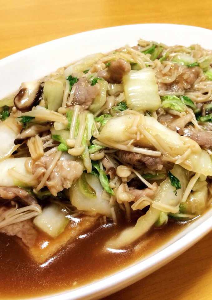 あったか♡たっぷり白菜あんかけon厚揚げ-レシピのメイン写真